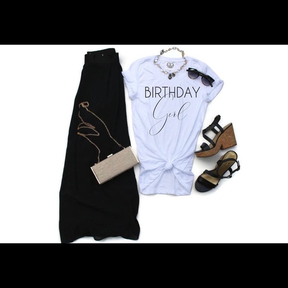 Birthday girl white crewneck tee - Picture 2 of 3